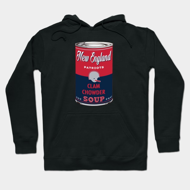 New England Patriots Soup Can Hoodie by Rad Love
